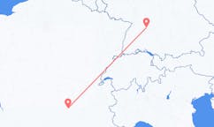 Flyreiser fra Le Puy-en-Velay, Frankrike til Stuttgart, Tyskland