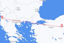 出发地 阿尔巴尼亚地拉那目的地 土耳其安卡拉的航班