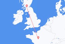 Flyg från Tours, Frankrike till Glasgow, Skottland