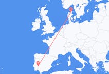 Flights from Badajoz, Spain to Aalborg, Denmark