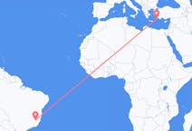 Flyg från Ipatinga, Brasilien till Rhodes, England, Grekland