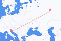 出发地 俄罗斯出发地 喀山目的地 意大利安科納的航班