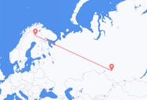 Flyreiser fra Novosibirsk, Russland til Kittilä, Finland