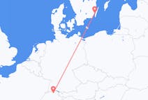 出发地 瑞士从苏黎世出发目的地 瑞典卡尔马的航班