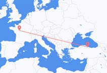 Flyrejser fra Tours, Frankrig til Samsun, Tyrkiet