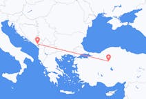 Vluchten van Podgorica naar Ankara