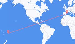 Vluchten van Lakeba, Fiji naar Palma, Spanje