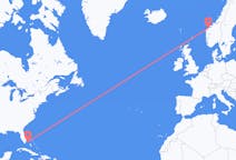 Flyrejser fra Bimini, Bahamas til Ålesund, Norge