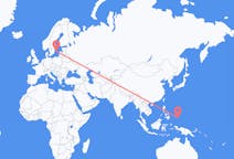 Flyreiser fra Koror, Palau til Visby, Sverige