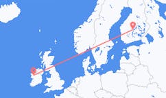 Flyrejser fra Knock til Jyväskylä
