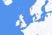 Flyrejser fra Sogndal, Norge til Newquay, England