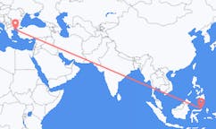 出发地 印度尼西亚万鸦老目的地 希腊莱姆诺斯的航班