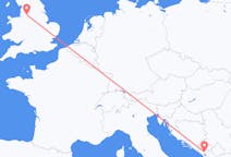 Flyreiser fra Manchester, England til Podgorica, Montenegro
