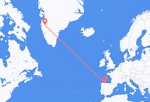 Flights from Kangerlussuaq to Santiago del Monte
