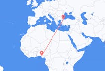 Flyreiser fra Benin by, Nigeria til Istanbul, Tyrkia