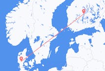 Fly fra Billund til Jyväskylä