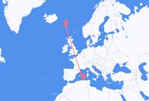 เที่ยวบิน จาก Jijel, แอลจีเรีย ไปยัง Sørvágur, หมู่เกาะแฟโร