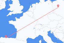 Vols de Poznań, Pologne vers Santiago du Mont, Espagne
