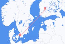 스웨덴발 말뫼, 핀란드행 탐페레 항공편