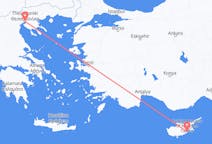 出发地 塞浦路斯拉纳卡目的地 希腊塞萨洛尼基的航班