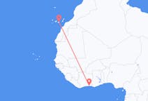 Flyreiser fra Abidjan, til Las Palmas