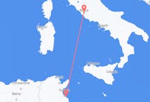 出发地 突尼斯出发地 莫纳斯提尔目的地 意大利罗马的航班