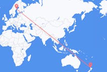 Loty z Auckland, Nowa Zelandia do Umeå, Szwecja