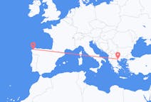 出发地 西班牙从 拉科鲁尼亚目的地 希腊塞萨洛尼基的航班