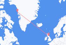 Vluchten van Upernavik naar Edinburgh