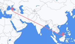 Loty z Bandar Seri Begawan, Brunei do Tokata, Turcja