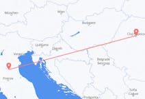 Vluchten van Cluj-Napoca, Roemenië naar Bologna, Italië