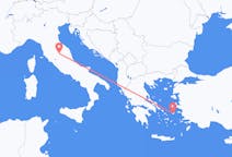 Fly fra Ikaria til Perugia