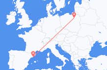 Flyg från Szczytno, Polen till Barcelona, Spanien