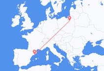 Flights from Szymany, Szczytno County in Poland to Barcelona in Spain