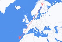 Flights from Rovaniemi to Las Palmas de Gran Canaria