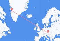 Flüge von Qasigiannguit, Grönland nach Wien, Österreich
