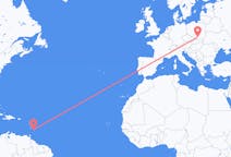 Flyrejser fra Bridgetown, Barbados til Kraków, Polen