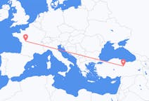 Voos de Poitiers, França para Sivas, Turquia