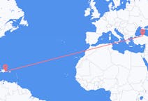 เที่ยวบิน จาก ซานโตโดมิงโก, สาธารณรัฐโดมินิกัน ไปยัง กาสตาโมนู, ตุรกี