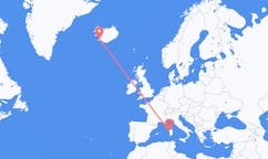Loty z Alghero, Włochy do Reykjaviku, Islandia