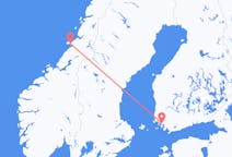 Vluchten van Turku naar Rørvik, Sør-Trøndelag