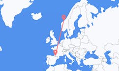 Voli dalla città di Pau, Pirenei Atlantici per Kristiansund