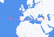 Flights from Horta, Azores, Portugal to Diyarbakır, Turkey