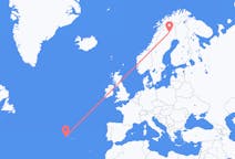 Flights from Horta, Azores, Portugal to Gällivare, Sweden