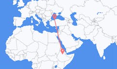Loty z Desje, Etiopia do Zonguldaka, Turcja
