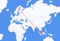 Flights from Jambi City, Indonesia to Oulu, Finland
