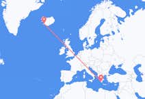 Loty z Kalamata w Grecji do Reykjaviku na Islandii