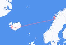 Flüge von Reykjavík, nach Bodø