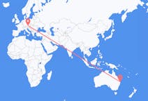 Flyg från Gold Coast, Australien till Linz, Österrike