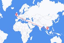 Flyrejser fra Sihanoukville-provinsen, Cambodja til Newquay, England